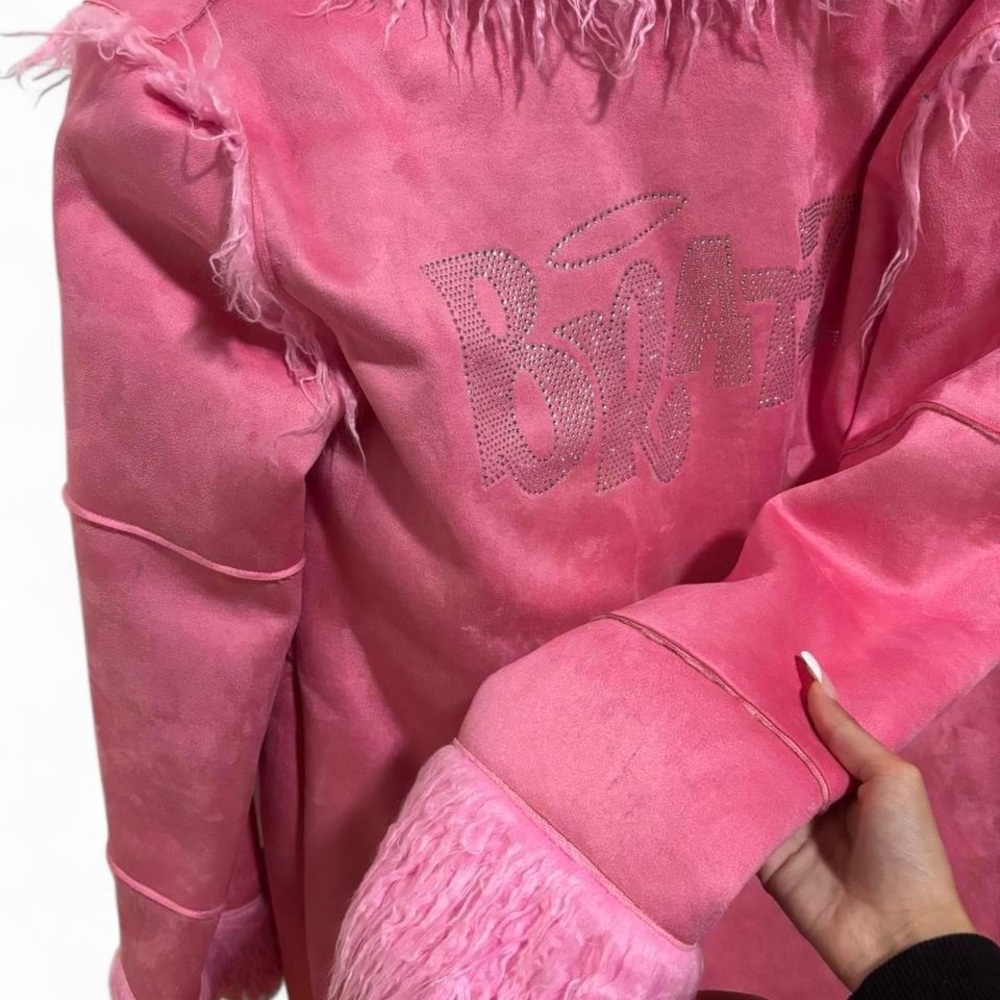 Y2K 2000s style Bratz penny lane afghan style pink winter coat